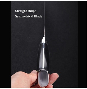 Venta al por mayor pedidos a granel personalizados OEM ODM servicio profesional Damasco acero cocina Chef cuchillo de cocina con mango de madera - Product Image 4