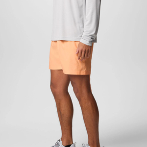 <b>Men's</b> High-Performance Spandex/Cotton Satin Embroidered Fishing <b>Shorts</b> Customized Wholesale Mid Waist <b>Zipper</b> Fly Solid Pattern - Product Image 4