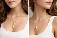 Vente flash : Pendentif balle de 1 pouce en or jaune 14 carats massif, minimaliste, pour homme, accessoire unisexe, fournisseur