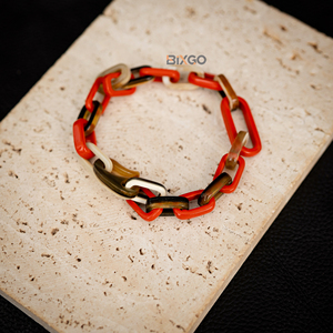 Pulseras de cadena de cuerno de búfalo para mujer, joyería artesanal de Vietnam de lujo personalizada, brazalete de moda - Product Image 4