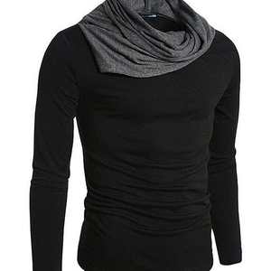 เสื้อยืดคอกลมแขนยาวผ้าซักชีวภาพคอมบี้ผ้าฝ้าย100% สำหรับผู้ชาย180สีเทา - Product Image 6