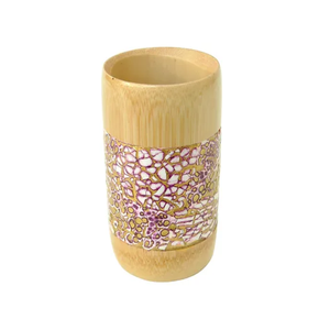 Vente en gros d'usine au Vietnam de verres en bambou naturel avec coquille d'oeuf incrustée de bon prix vaisselle pour restaurants - Product Image 2