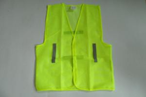 Chalecos de Poliéster para Hombre para Todas las Temporadas, Ropa de Trabajo, Chaleco Reflectante de Malla de Poliéster, para Ciclismo, Campamento, Seguridad, Color Naranja - Product Image 4