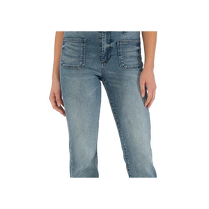 Jean cigarette taille haute tendance Kut From the Kloth Chrissie Fab Ab, style décontracté en denim pour le printemps, tissu lavable, taille 00 - Product Image 5