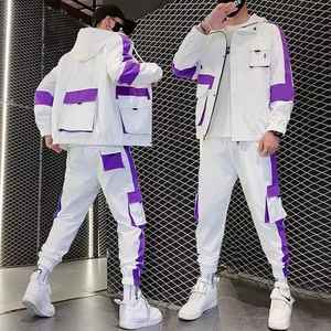 Vente en gros Vêtements de ville pour hommes Ensemble pantalon de survêtement à capuche en coton personnalisé Éponge française Séchage rapide Grande taille Vente en gros Survêtements hauts - Product Image 3