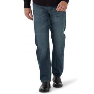 Pantalones vaqueros transpirables de algodón 100% para hombre, estilo recto informal, lavable para invierno, precio al por mayor - Product Image 1