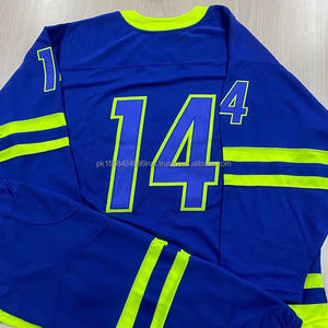 100% Polyester Équipe de jeu pour jeunes Conception personnalisée Maillot de hockey sur glace Vêtements de hockey imprimés par sublimation personnalisés du fabricant - Product Image 2