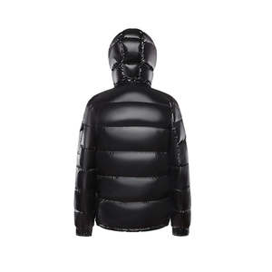 OEM Custom 100% Nylon Canvas Men's Stand Collar Puffer <b>Jacket</b> <b>Waterproof</b> <b>Thin</b> Casual Cotton-Filled Front Logo Plain Dyed - Product Image 3