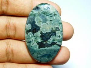 Cabochon en vrac de jaspe océanique naturel de qualité supérieure 100% pierres précieuses précieuses pour la fabrication de bijoux à des prix abordables OEM de vente en vrac - Product Image 2