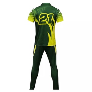 Uniformes de Cricket Personalizados para Hombre, 100% Poliéster, Malla Antiarrugas, Secado Rápido, Transpirables, Protección UV, Sublimación - Product Image 3