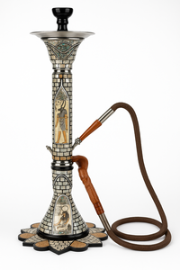 Chicha de collection ultime de style pharaonique, en acier inoxydable laqué égyptien de qualité supérieure, avec nacre, design moderne, meilleur prix - Product Image 1