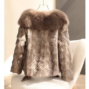 Abrigo de Piel Sintética de Visón para Mujer al por Mayor, Abrigo de Invierno de Lujo, Cálido y Esponjoso, Prenda Exterior de Alta Calidad, Elegante y a la Moda - Product Image 4