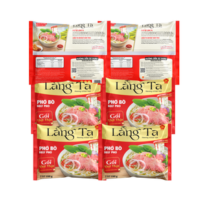 Pho instantánea de ternera con salsa de ternera real OEM deliciosa comida conveniente 105G Paquete de ISO HACCP fabricante de fideos de arroz de Vietnam - Product Image 4
