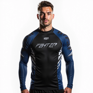 Get Innovative Rash Guards Sublimé Vente en gros MMA Gear pour Combat Sports Gym Workout Training and Athletic Performance - Product Image 4