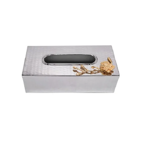 Caja Dispensador de pañuelos de papel manual Caja de pañuelos Cubierta de caja de pañuelos de acero inoxidable Proveedor al por mayor - Product Image 6