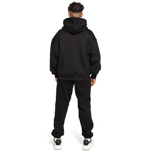 Sweat à capuche zippé intégral de haute qualité pour homme et femme, en polaire, sans cordon, surdimensionné, 50% polyester, 50% coton - Product Image 3