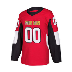 Jersey de Hockey sobre Hielo Personalizado de Alta Calidad, Poliéster, Diseño Libre, Impresión por Sublimación, Logotipo Bordado, Uniforme de Equipo - Product Image 5