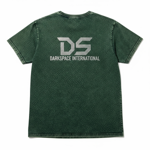 Vente en gros de t-shirt haut de gamme 100% coton Streetwear style décontracté délavé à l'acide strass manches courtes coupe ajustée de haute qualité vierge - Product Image 2