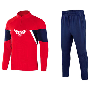 Ensemble de survêtements d'entraînement de football pour hommes avec logo personnalisé imprimé par sublimation 100% polyester manches complètes respirant et séchage rapide - Product Image 1