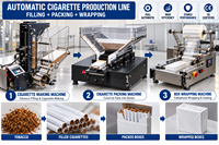 Mesin Pengisi Tembakau Lini Produksi Rokok Otomatis Penuh Kecepatan Tinggi Abba Electric, Pabrik Pembuatan Rokok 15000 Batang