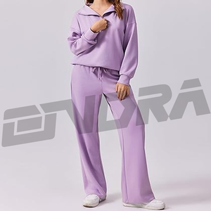 Chándal de lavanda para mujer, estilo moderno y ajustado, perfecto para el gimnasio, viajes, ropa de calle, comodidad, estilo de moda para todas las estaciones, look informal para el día a día - Product Image 2