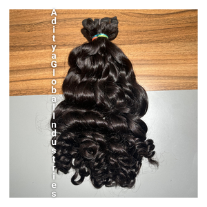 ผมต่อแบบ Remy หยักศกธรรมชาติผมมนุษย์บริสุทธิ์จากอินเดียผมตรง - Product Image 1