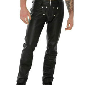 กางเกงหนังผู้ชายน้ำหนักเบาซักได้คุณภาพระดับพรีเมียม - Product Image 1