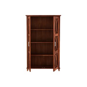 ตู้เก็บของทำจากไม้พร้อมบานกระจก ตู้โชว์ไม้ ตู้เก็บของไม้เนื้อแข็ง ชั้นวางหนังสือไม้ ของตกแต่งครัว ของตกแต่งบ้าน - Product Image 5