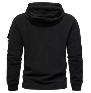 High Quality 100% Cotton Men's Pullover Hoodie Sweatshirt Eco-Friendly and Warm for <b>Winter</b> - Product Image 4