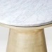 Nouvelle table d'appoint en fer au design classique avec dessus en marbre blanc et bonne qualité de couleur de qualité supérieure