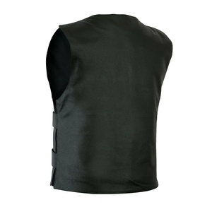 Chaleco de cuero con cuello en V informal para hombre a precio de fábrica, diseño personalizado con color sólido para jugadores, cantidad a granel disponible - Product Image 3