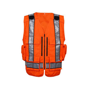 เสื้อกั๊กนิรภัยสะท้อนแสงแบบยุทธวิธี ปรับแต่งได้ตามความต้องการของผู้ผลิต (OEM) มาตรฐาน ANSI ระดับ 1 กันน้ำ พร้อมไฟ LED กระพริบอเนกประสงค์ สำหรับงานกลางแจ้ง - Product Image 2