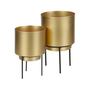 Maceta de Metal de lujo hecha a mano, forma personalizada, diseño único, elegante, India, elegante, más vendida para aplicaciones de jardín - Product Image 2