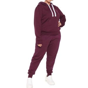 Conjuntos de dos piezas para mujer de talla grande, sudadera con cremallera de terciopelo jugoso personalizada, pantalones, trajes, chándal 2026 - Product Image 5