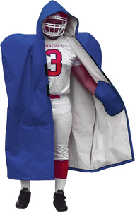 Veste longue imperméable et chaude imprimée par sublimation de logo d'équipe personnalisé de ligne de touche de football américain avec la poche intérieure respirante - Product Image 3