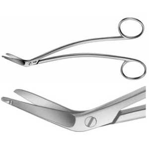 Tijeras Taylor Dura de Alta Calidad, 6.5 Pulgadas, SuperCut, Patrón Resistente, Sonda Angulada de 60 Grados, Instrumentos Quirúrgicos, Acero Inoxidable - Product Image 2