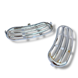 Rejillas Cromadas para Paneles Laterales de Lambretta LD ('56 '57), Accesorio Cromado para Motocicleta - Product Image 2