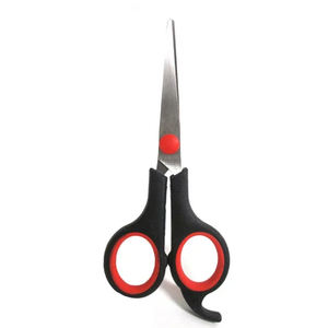 Tijeras de corte de pelo de peluquero con mango de plástico Tijeras de corte de pelo de belleza de acero metálico con reposapiés y embalaje personalizado - Product Image 4