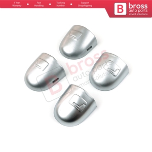 BDP576-2 Left Right <b>Door</b> <b>Handle</b> Key Lock Cover Cap Set Silver Color for Megane Scenic Laguna 2 Primera P12 Espace 4 Vel Satis Cl - Product Image 3