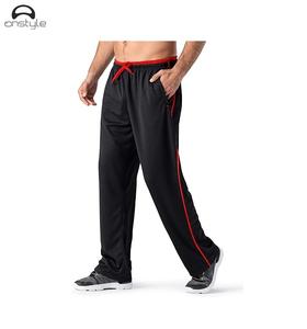 Pantalons décontractés Séchage rapide Élastique Respirant Soie Mi Cordon Surdimensionné Droit Pantalons de Sport pour Hommes en Polyester - Product Image 1