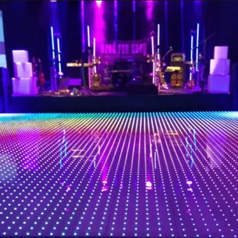 Matériel de scène éclairé led pixel rgb visualisation utilisé piste de danse à vendre