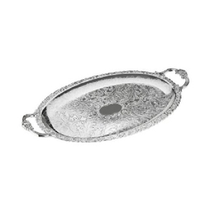 Bandeja de servicio de latón de primera calidad con mango elegante para servir café de alta gama y decoraciones de boda Artículos de servicio - Product Image 6