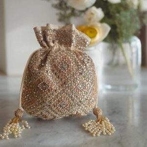 Mirror Embroidery Wedding Purse Handmade for Women Indian Party Use <b>Clutch</b> <b>Bag</b> - Product Image 2