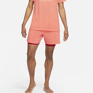 Shorts décontractés pour hommes, couleur unie, taille mi-haute élastique, en toile 100% coton respirante et à séchage rapide, avec logo personnalisé - Product Image 5