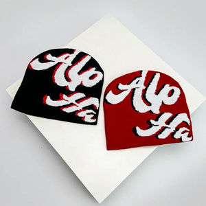 Hommes Femmes Lettre Graphique Alphabet Jacquard Tricoté Chapeau À La Mode Et Polyvalent Extérieur Rue Chaleur Casual Du Pakistan - Product Image 5