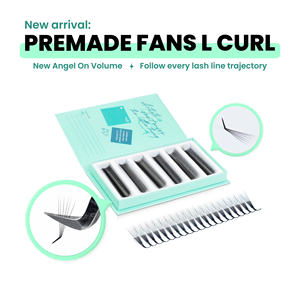 LiiLash L curl cils ventilateurs préfabriqués 8d base pointue ventilateur préfabriqué extensions de cils volume russe cils tech fournitures en gros - Product Image 6
