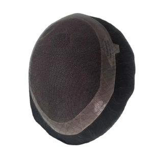 Perruque et patchs de cheveux 100% humains Remy indiens, prothèse, ondulation naturelle, ondulation profonde, cheveux Taz Bangladesh, bonnet U-Part, écologique - Product Image 1