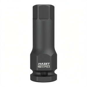 Hazet 1/2'' <b>Impact</b> Screwdriver <b>Socket</b> Hexagonal Long Square with Borehole - Product Image 2