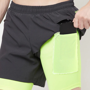 Short de sport de gym tendance personnalisé pour hommes pantalon de sport en polyester respirant pour la course à pied et le fitness en plein air - Product Image 3