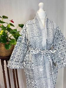 Otoño Invierno elegante chaqueta Kantha clásico algodón Crewel bordado programado mate negro mano trabajo chaqueta impresa Navidad - Product Image 3